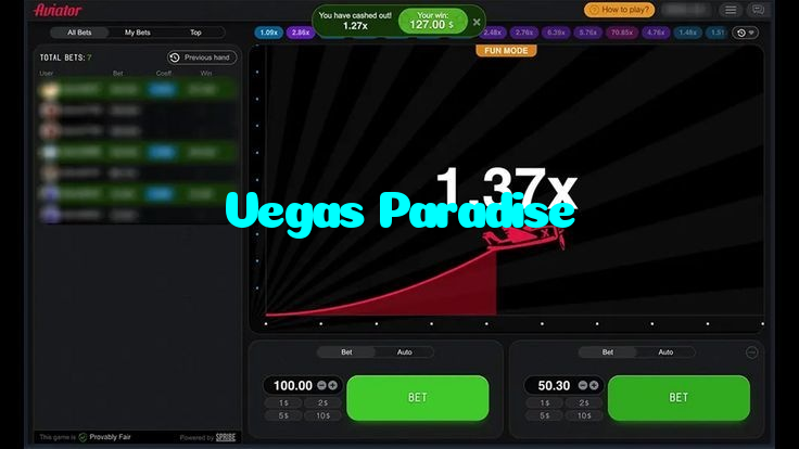 Vegas Paradise casino presented on mobile device in Pakistan with slots and live games